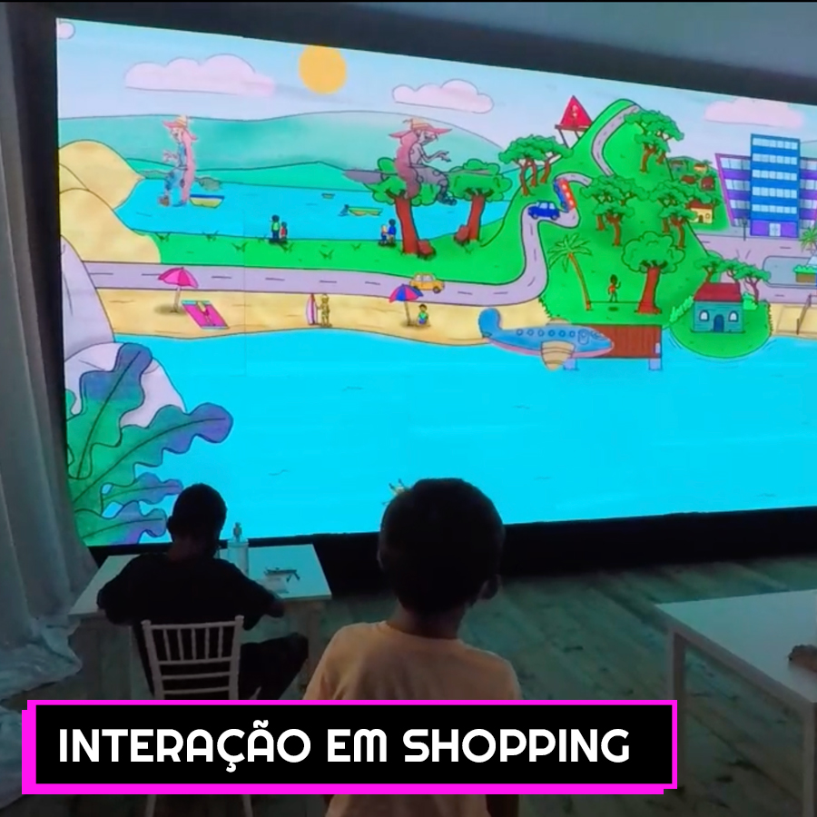 Projeção e interação Beira Mar Shopping